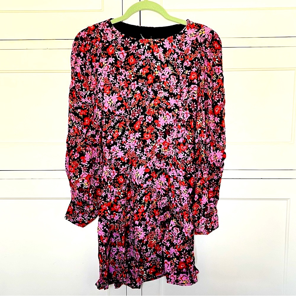 ZARA Floral Print Mini Dress NWT Medium